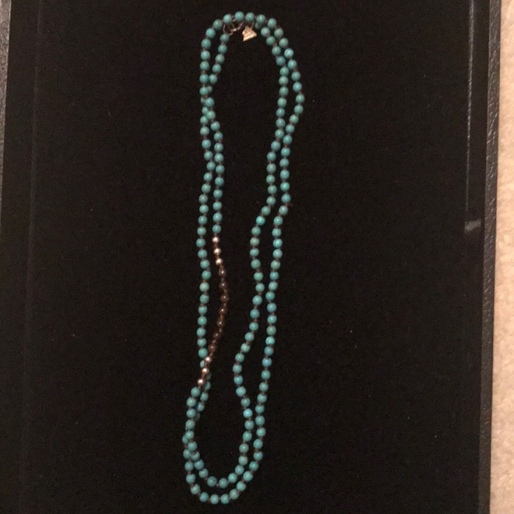 Beaded turquoise necklace